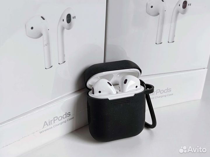 AirPods 2 /гарантия + чехол