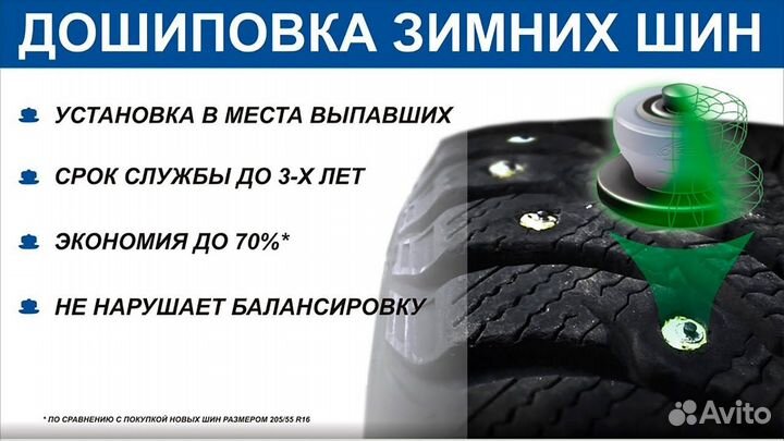 Дошиповка зимних шин