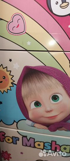 Комод маша и медведь детский пластиковый бу