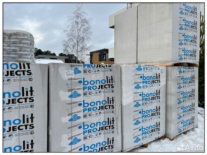 Газобетонные блоки, пеноблоки Bonolit