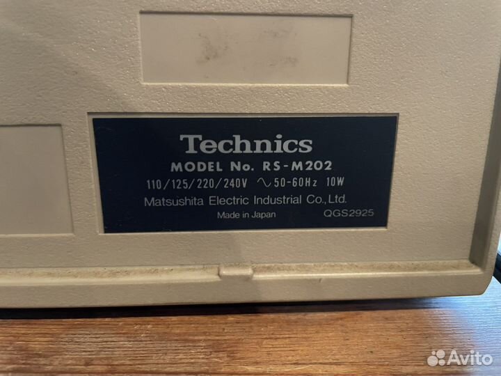 Кассетная дека technics rs m 202