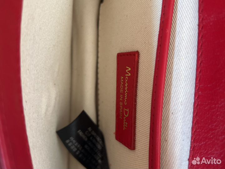 Massimo dutti клатч красный