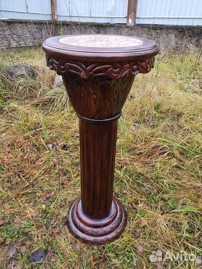 Геридон Подставка Консоль Пьедестал с мрамором