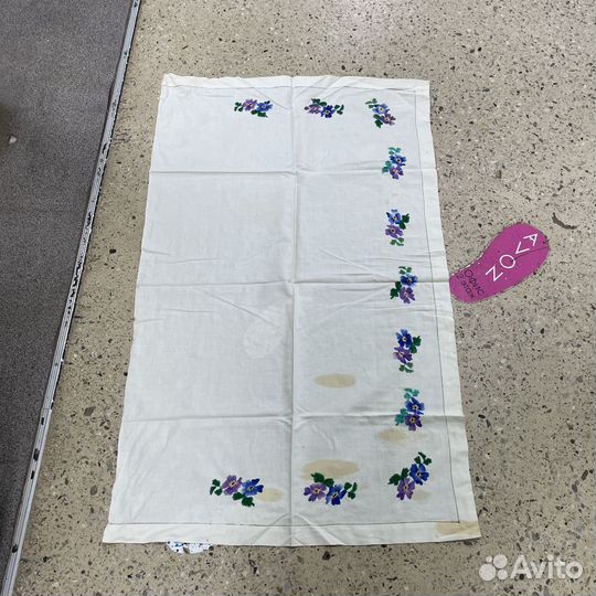 Скатерть подзор старинный ручная работа винтаж