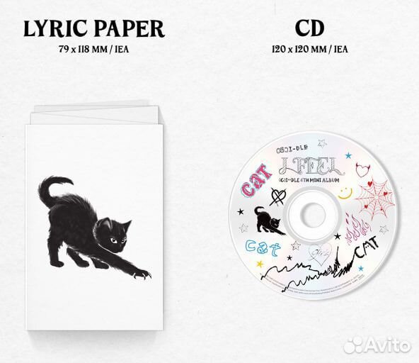 Альбом (G) I-DLE - I feel (Butterfly/Cat/Heart Ver