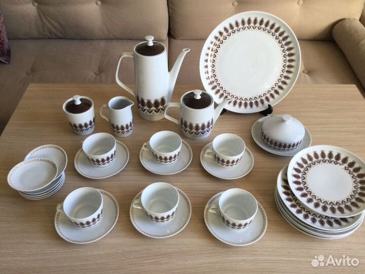 Чайный сервиз фарфор гдр без золотых каёмок