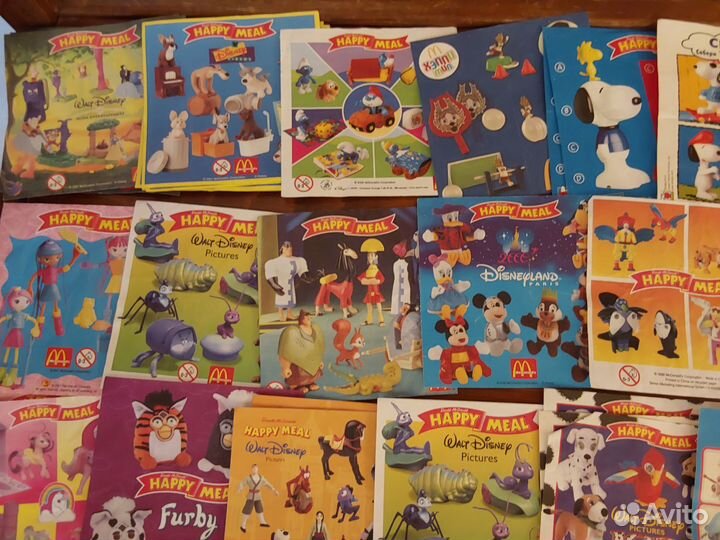 Вкладыш Макдоналдс разные серии