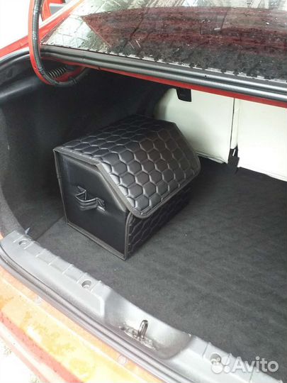 Органайзер в багажник автомобиля соты черный