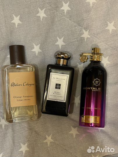 Парфюм лотом montale, atelier cologne, jo malone