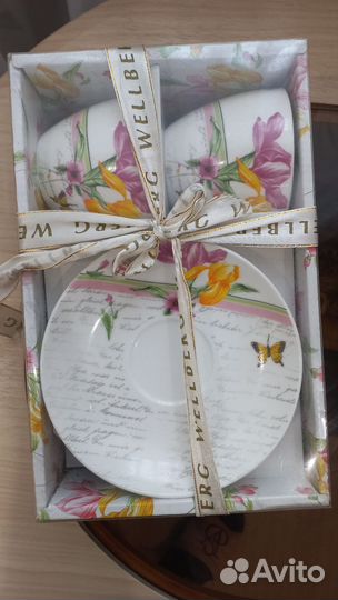 Подарочный набор чайная пара. Новый