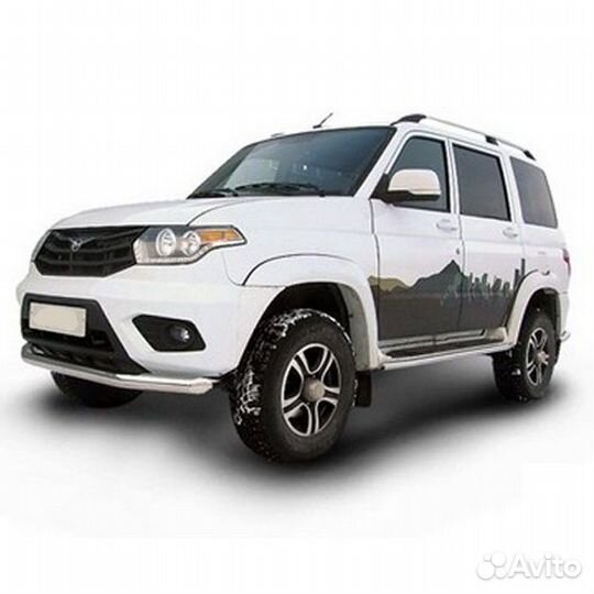 Защита переднего бампера UAZ patriot (2014)