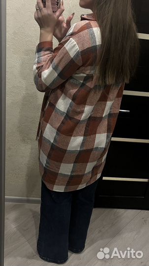 Рубашка в клетку женская