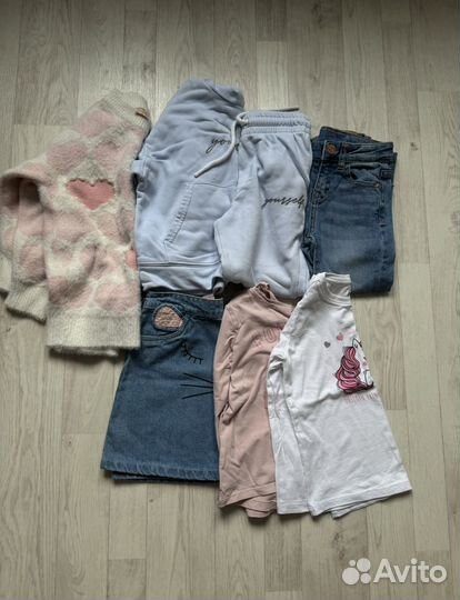 Вещи для девочки пакетом 104 110