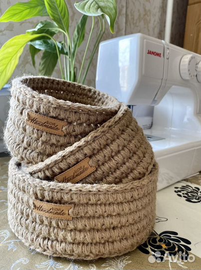 Корзинки из джута