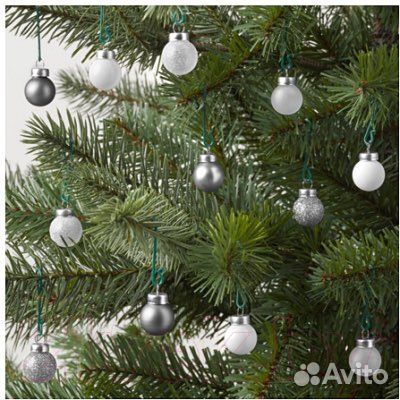 Новогодние шарики IKEA стекло