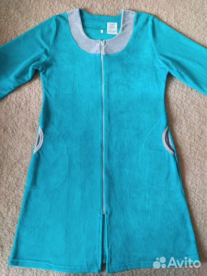 Халат новый велюр р 48