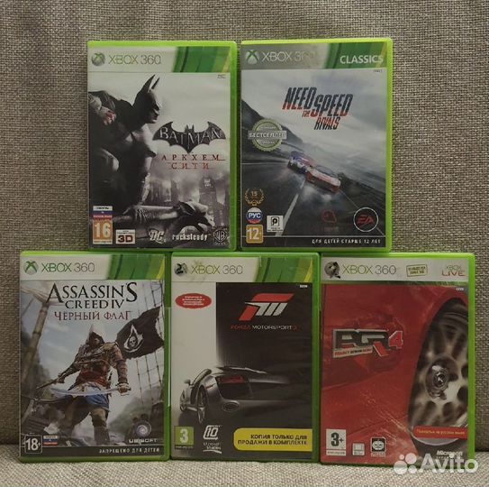 Xbox 360 игры Forza,Batman,Assassin's creed