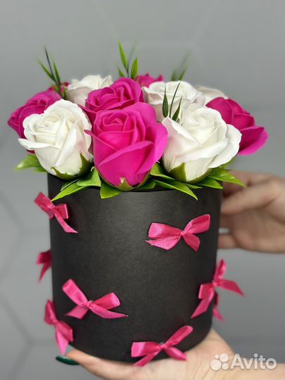Букет из мыльных роз