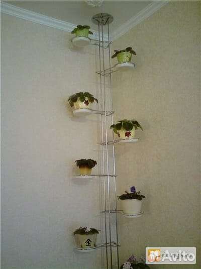 Стойка-Распорка для цветов (пол- потолок)