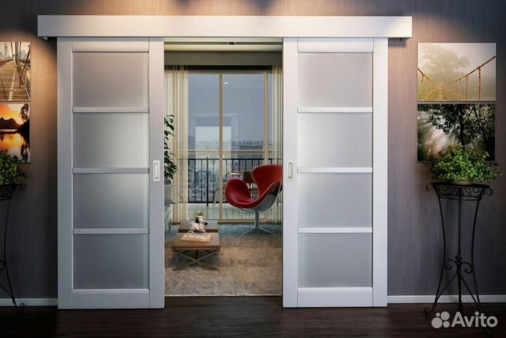 Раздвижные купе межкомнатные, входные двери