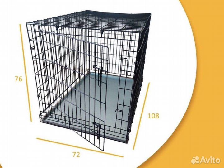 Антивандальная Клетка для собак 109х73х77