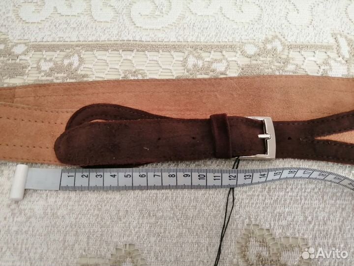 Новый женский пояс из натуральной замши