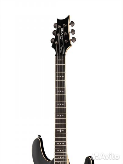 Электрогитара, черная, Clevan(Новая)