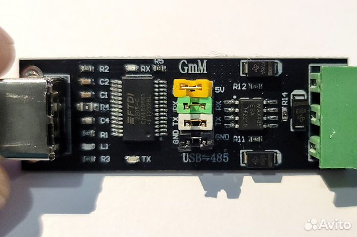 Промышленный конвертер USB B в RS485 на FT232