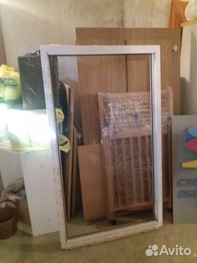 Глухое пластиковое окно из новостройки