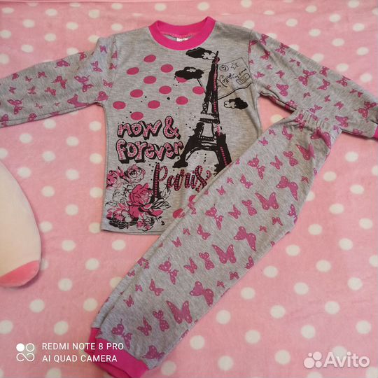 Пижамы для девочек 2-6 лет