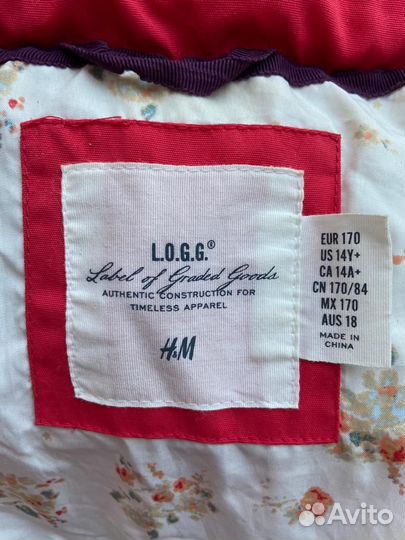 Утеплённое пальто H&M