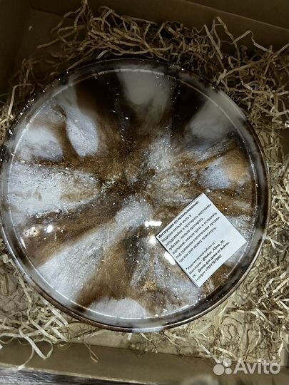 Поднос из эпоксидной смолы