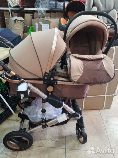 Коляска 3 в 1 для новорождённых