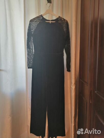 Комбинезон р 46 чёрный бархат