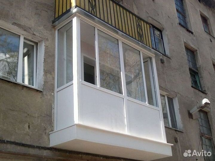 Пластиковые балконы под ключ