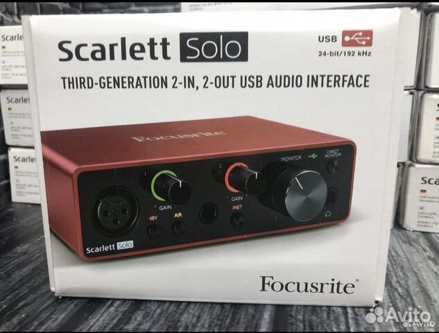 Внешняя звуковая карта Focusrite Scarlett 3rd Gen