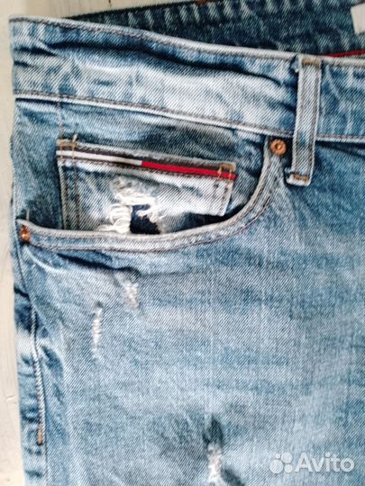 Tommy Hilfiger джинсы-дистресс мужские (W33L30)