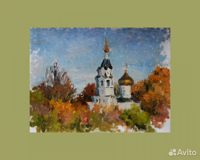 Этюд маслом пейзаж