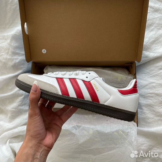 Adidas Originals Samba OG White Better Scarlet