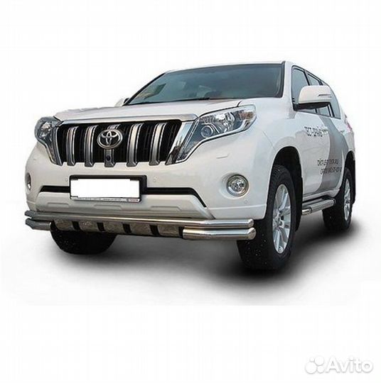 Защита переднего бампера Toyota LC prado J150 2014