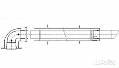 Коаксиальный комплект антилед 60/100(bosh,buderus)