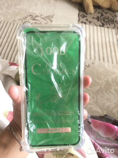 Чехол и стекло для iPhone x