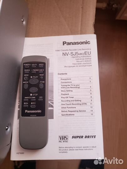 Видеомагнитофон panasonic SJ5MK2