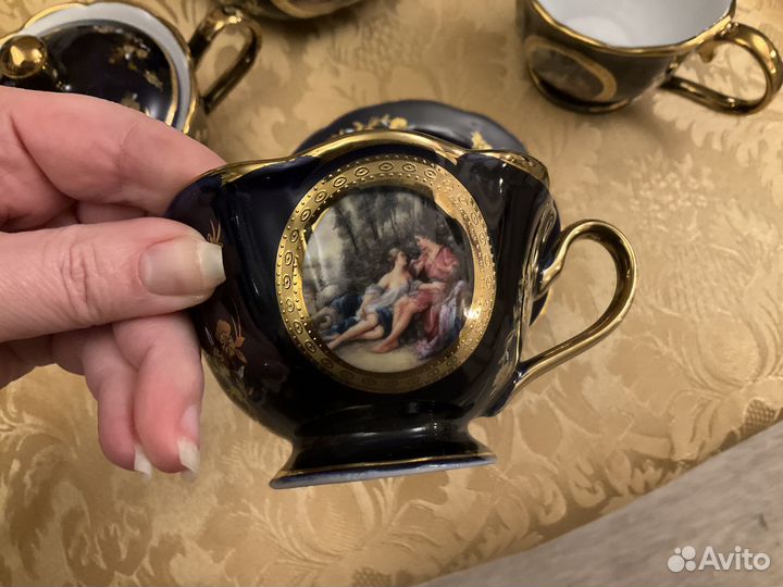 Шикарные чайный сервиз Madonna Кобальт