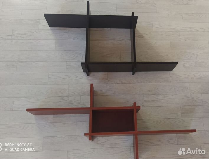 Полка на стену интерьерная для декора и книг