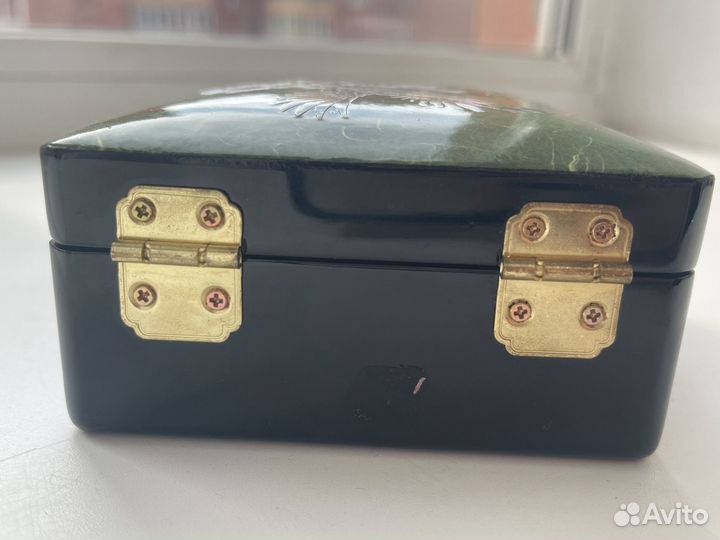 Шкатулка деревянная с перламутром Корея