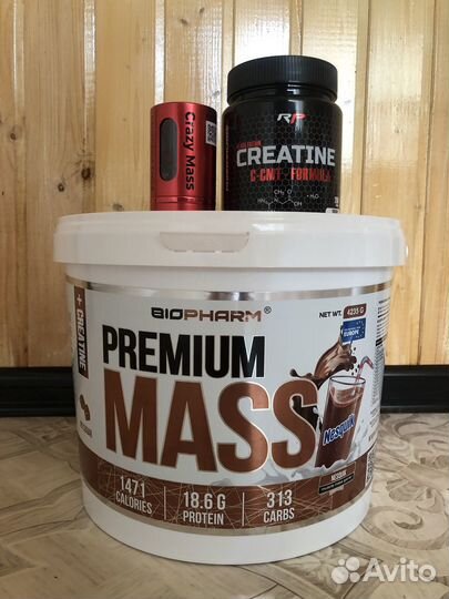 Набор мышечной массы Crazy mass/Gainer/creatine