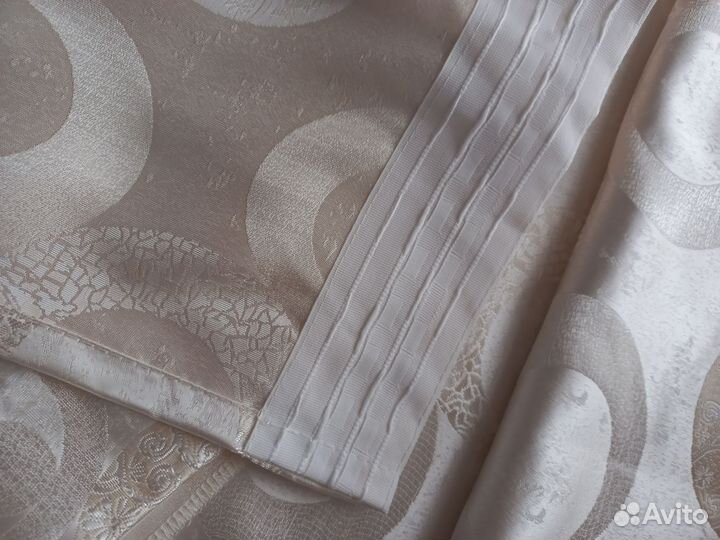 Комплект штор 3д жаккард 3,80 на 2,75 новый