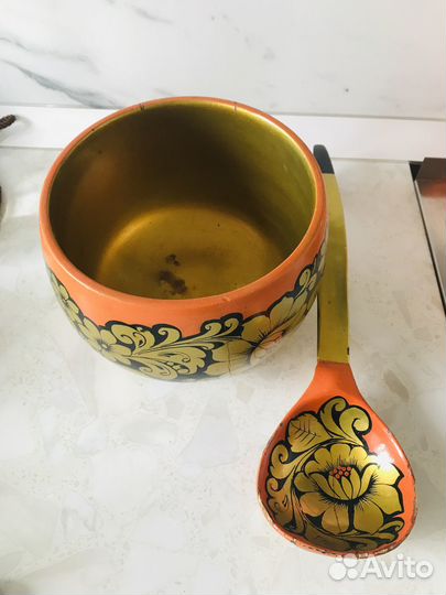 Набор посуды хохлома