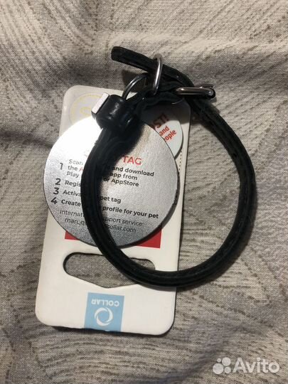 Ошейник круглый черный Waudog